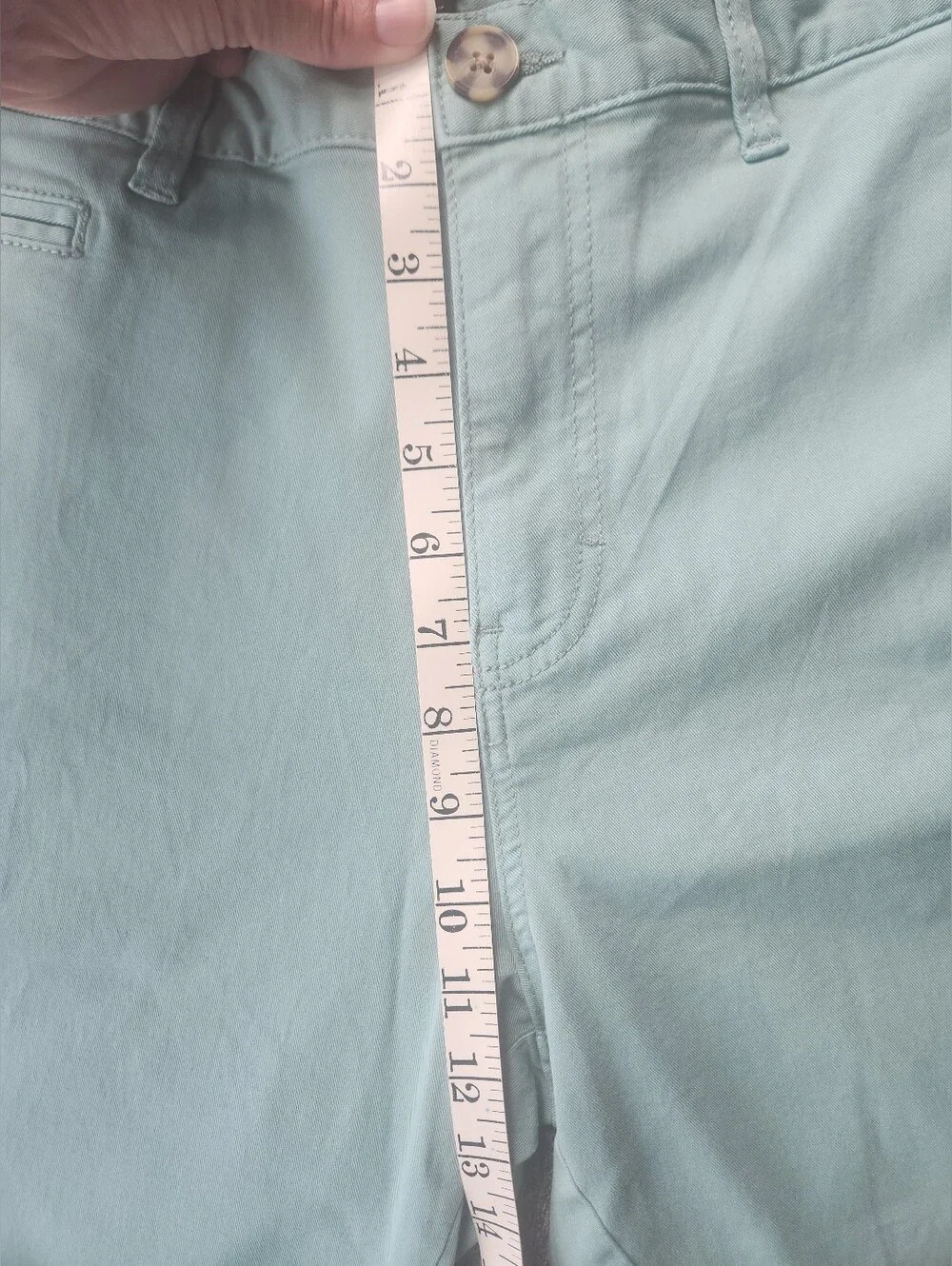 New 14th & Union Men's Light Mint Chino Shorts 36W Slim‎ Fit